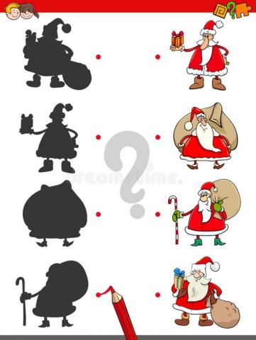 Santa Claus shadows