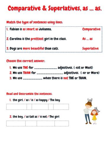 Comparatives, As...as, and Superlatives Gabriella Gonzalez