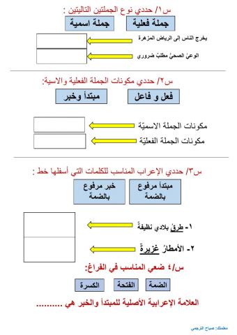 الوظيفة النحوية أ