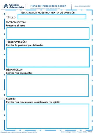 Texto de opinión