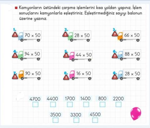 Kısa Yoldan Çarpma İşlemi