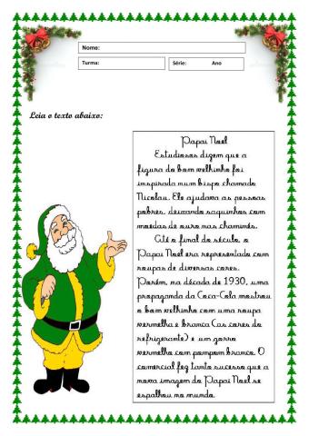 Atividades: Natal