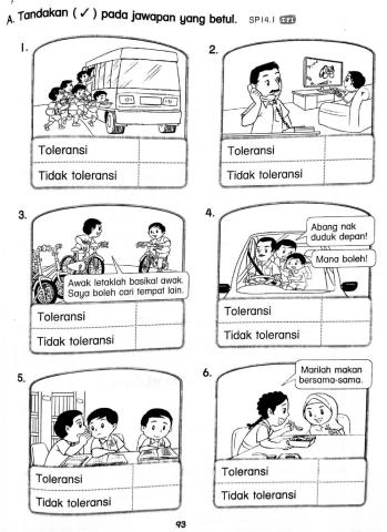 Pendidikan Moral Tahun 1