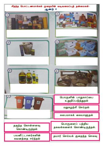 சிறந்த பொட்டணமாக்கல் முறையின் வடிவமைப்புத் தன்மைகள்-ஆண்டு 4