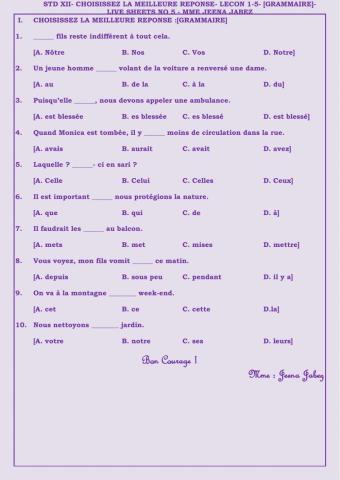 +2-Leçon 1-5-Choisissez-Grammaire