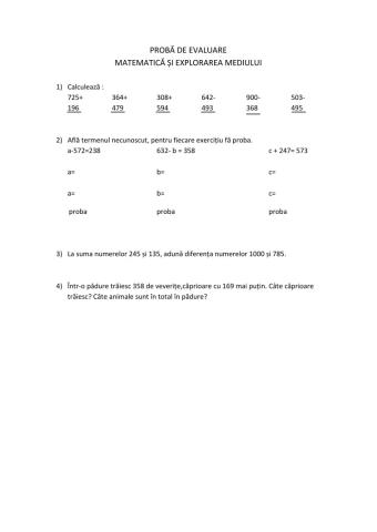 Evaluare MEM U5