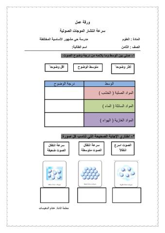 سرعة انتشار الموجات الصوتية