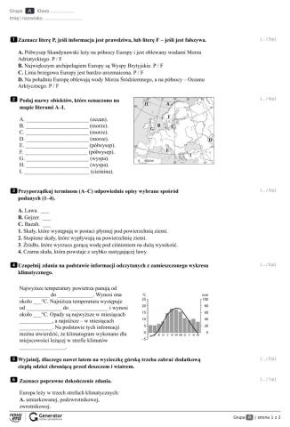 Europa-krainy geograficzne, klimat