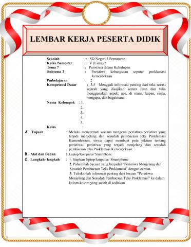 LKPD Bahasa Indonesia