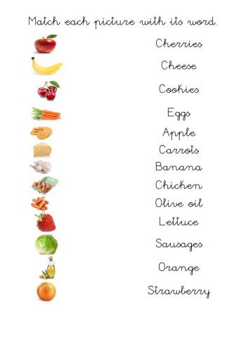 Food vocabulary