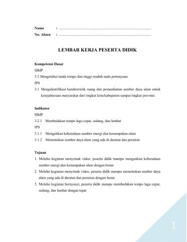 Evaluasi tema 9 Pembelajaran 5