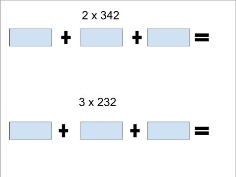 Area model multiplication