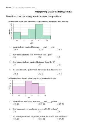 Interpreting Histograms -2