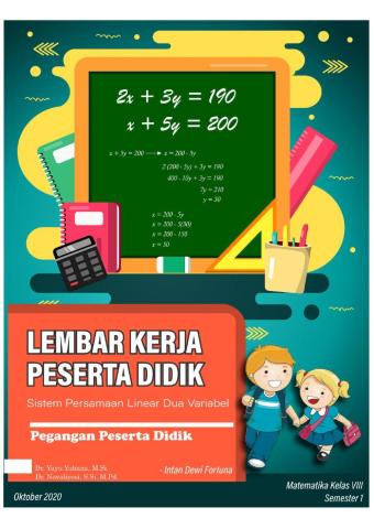 LKPD 3. Sistem Persamaan Linear Dua Variabel (SPLDV)