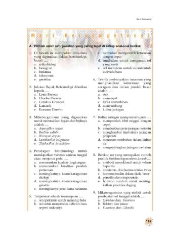 Soal Formatif Bioteknologi