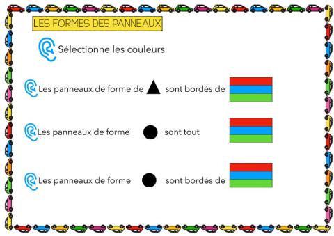 Sécurité routière les paneaux