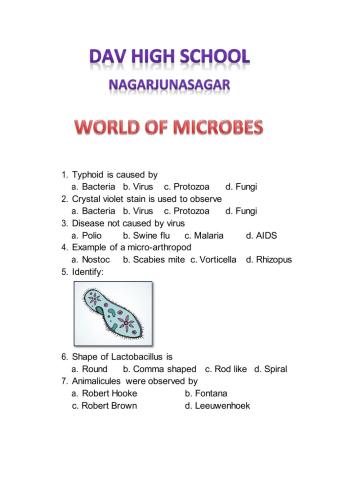 World of microbes