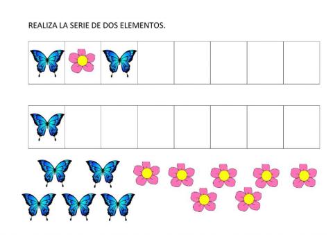 Seria mariposas - flores