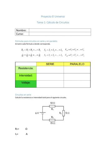 Circuitos en serie y paralelo