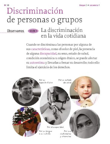 Discriminación de personas o grupos