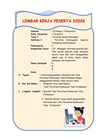 LKPD Bahasa Indonesia