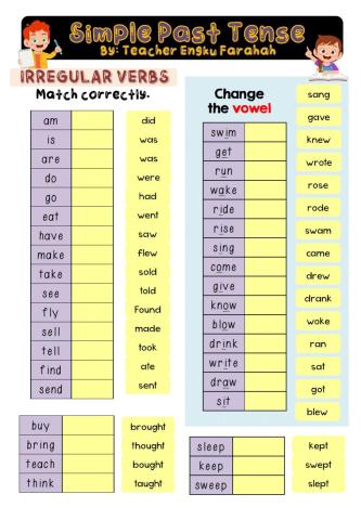 Simple Past Tense (Regular-Irregular Verbs)