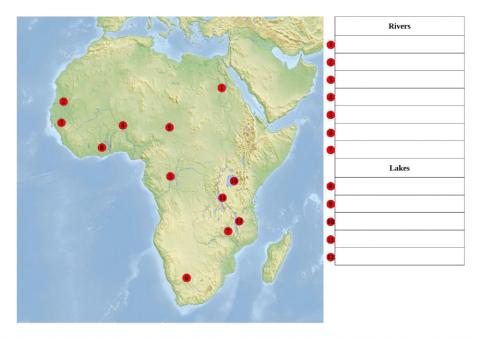 African rivers and lakes 3