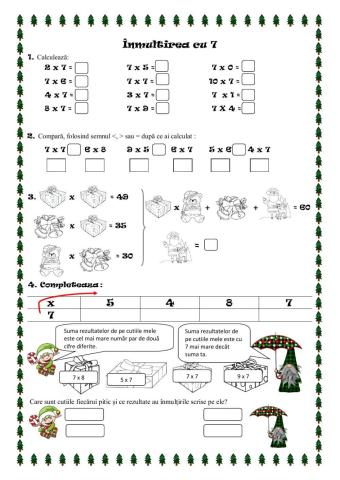 Inmultirea cu 7