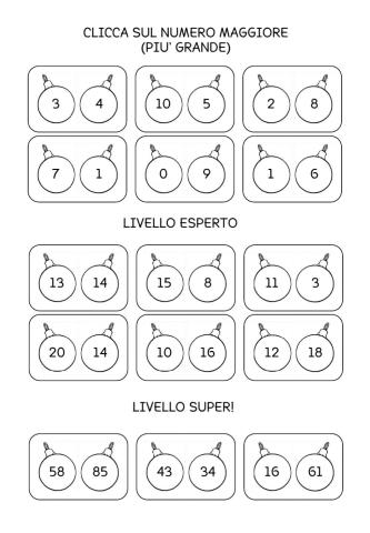 Clicca sul numero più grande