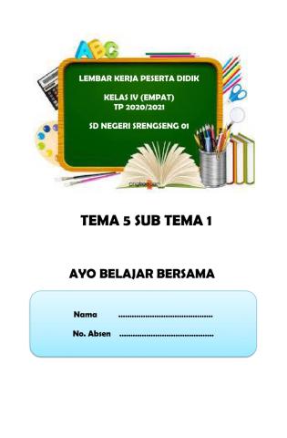 LKPD Kelas 4 Tema 5 Subtema 1 