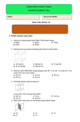 LKPD GEOMETRI DIMENSI TIGA