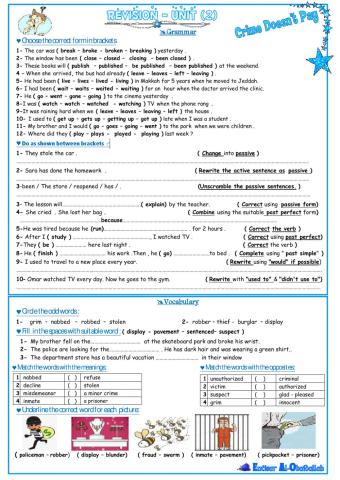 MG3 Unit 2 Revision