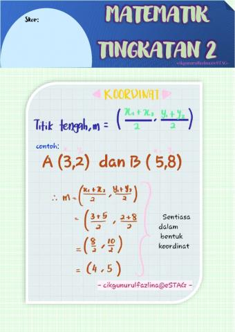 Koordinat: titik tengah