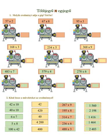 Többjegyű számok szorzása 4