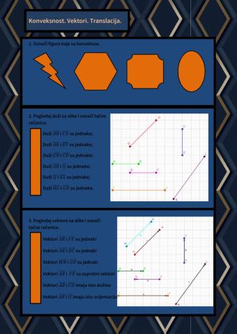 Konveksnost. Vektori. Translacija