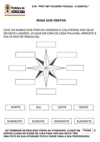 Pontos cardeais e colaterais