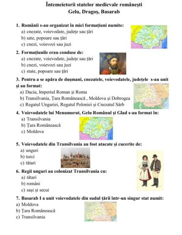 2.3. Întemeietorii statelor medievale românești