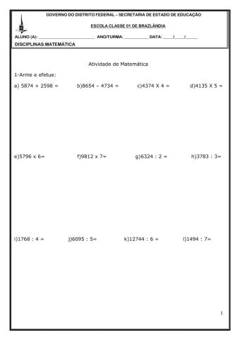 Matemática em destaque