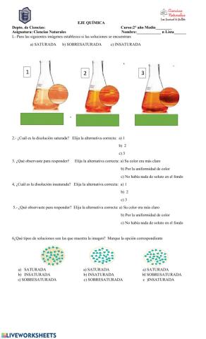 Soluciones químicas