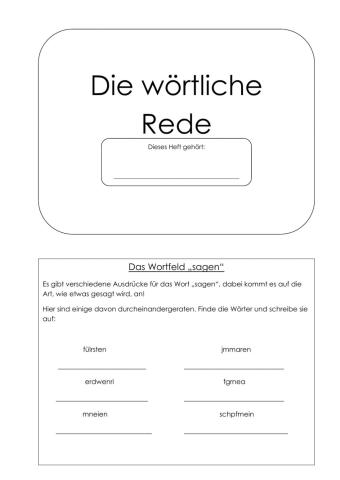 Die Wörtliche Rede