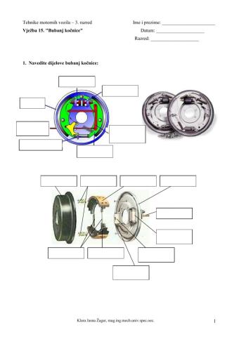 Vježba 15 - Bubanj kočnice