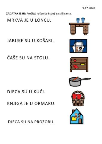 HJ - vježbe čitanja