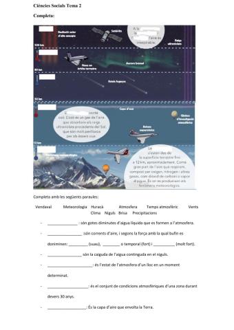 Atmosfera, temps i clima