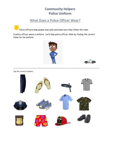 Community Helpers-Police Officer