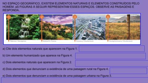 Paisagens naturais e humanizadas