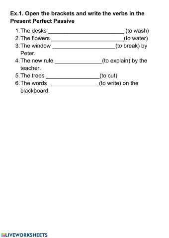 Present Perfect Passive