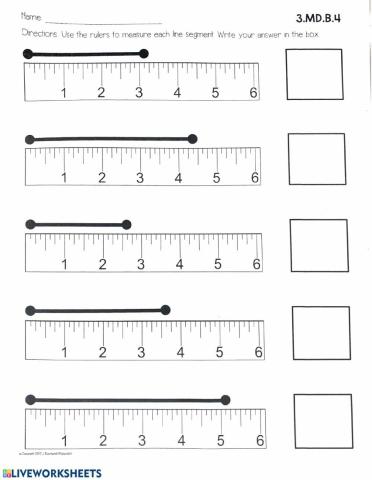 Measuring to the nearest Quarter Inch