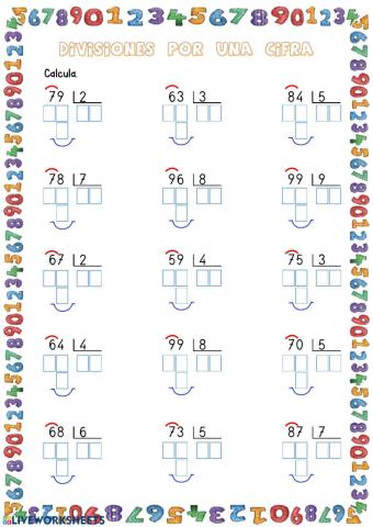 División por una cifra-2