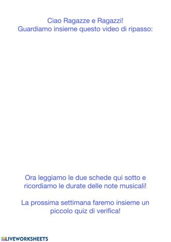 Durata delle Note Musicali