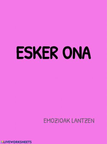 Esker ona